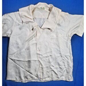 Kenzo Paris Vintage Silk Top Blouse Long Sleeve Women's Size Small